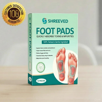Shreeved 100% Herbal & Gentle Ingredient Detox Foot Pads (1 BOX = 20 PATCHES)