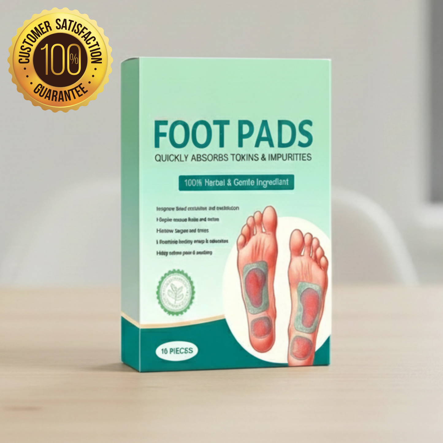 Shreeved 100% Herbal & Gentle Ingredient Detox Foot Pads (1 BOX = 20 PATCHES)