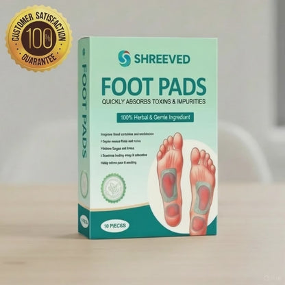 Shreeved 100% Herbal & Gentle Ingredient Detox Foot Pads (1 BOX = 20 PATCHES)