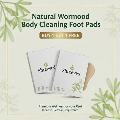 Shreeved Natural Wormwood  Body Cleaning Foot Pads ( BUY 1 GET 1 FREE )